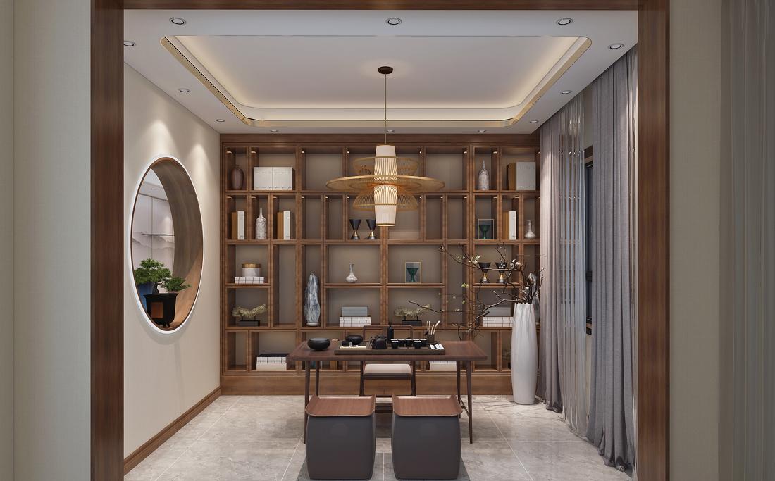 佳泰雅园新中式平层设计-8