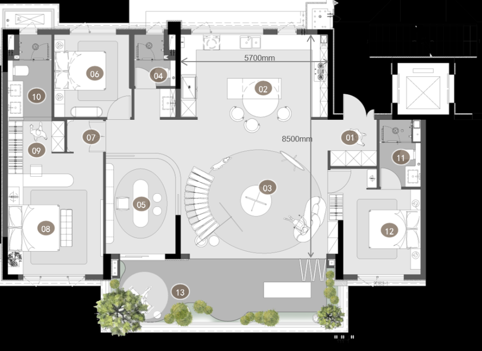 华宇·御璟首玺137㎡样板间丨中国重庆丨海力空间设计-64