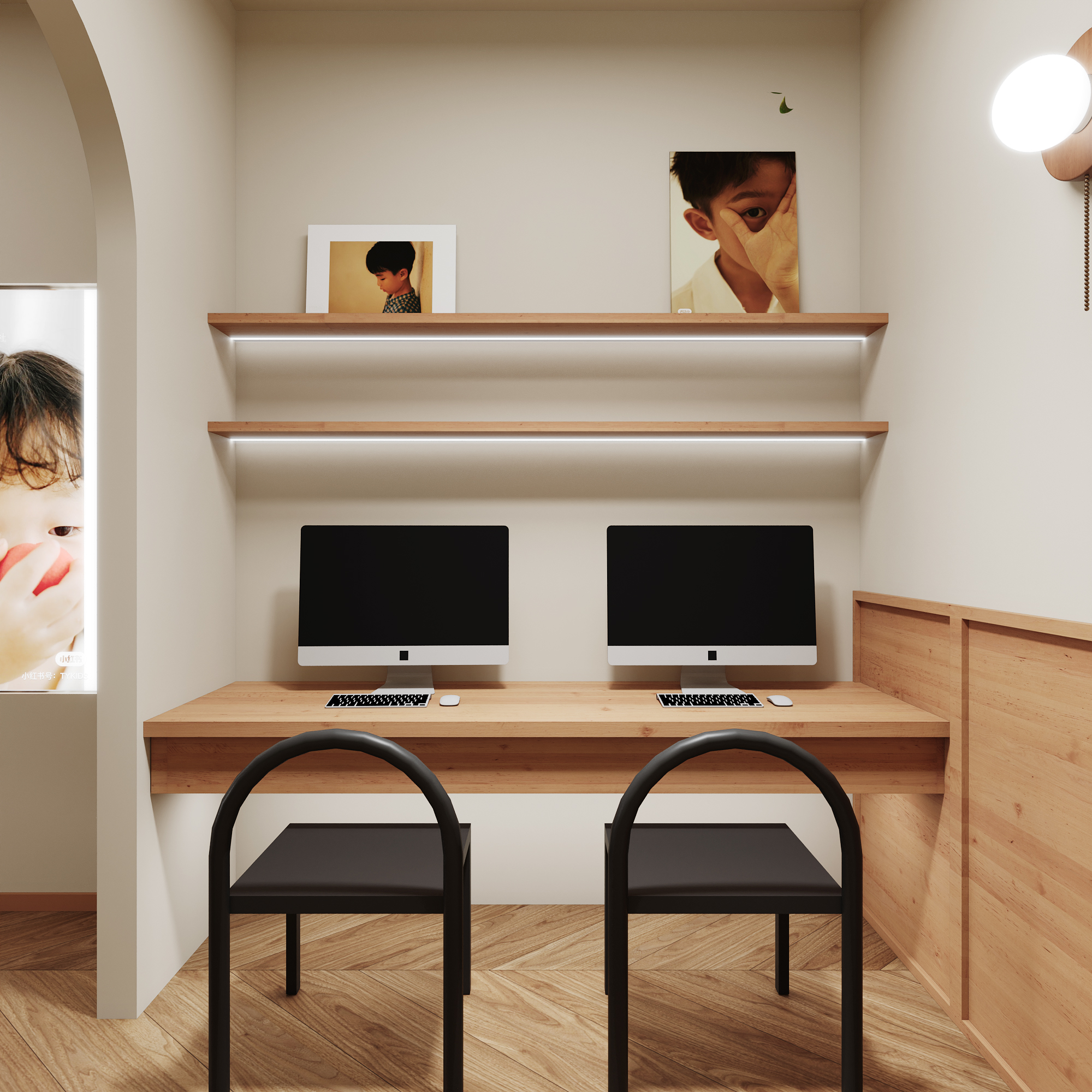 原木儿童摄影店设计丨白盐设计-10