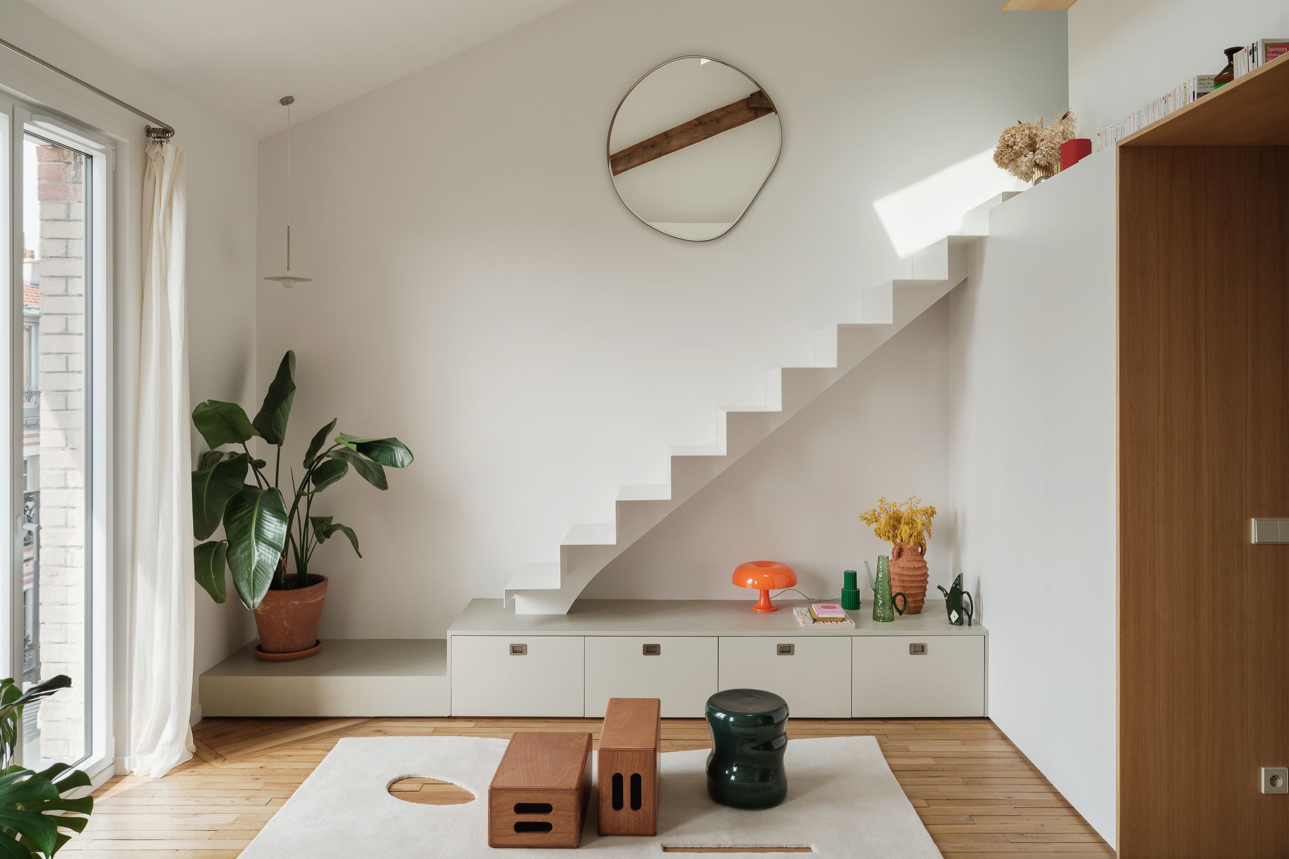 巴黎45平迷你复式公寓改造丨法国巴黎-1