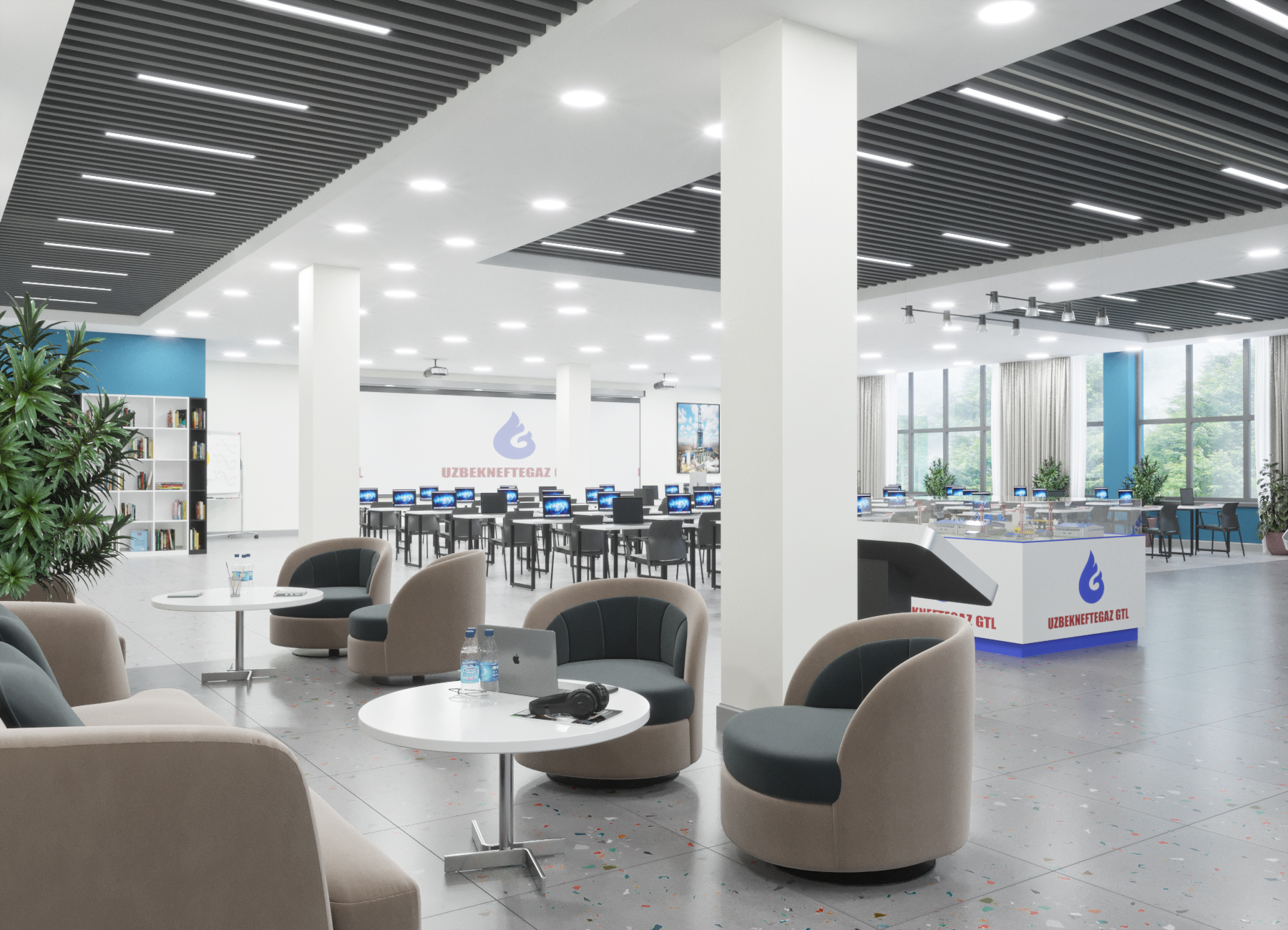 Showroom and training class at the factory.-7