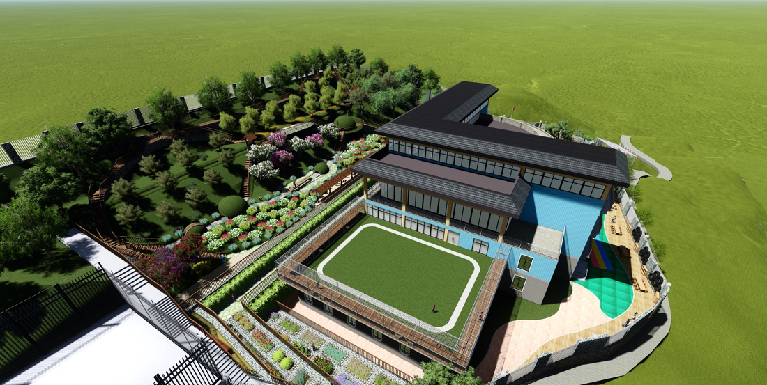 南川示范幼儿园花山分园户外改造-2