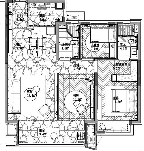 郑州凯旋门丨中国郑州丨万景百年室内设计-22