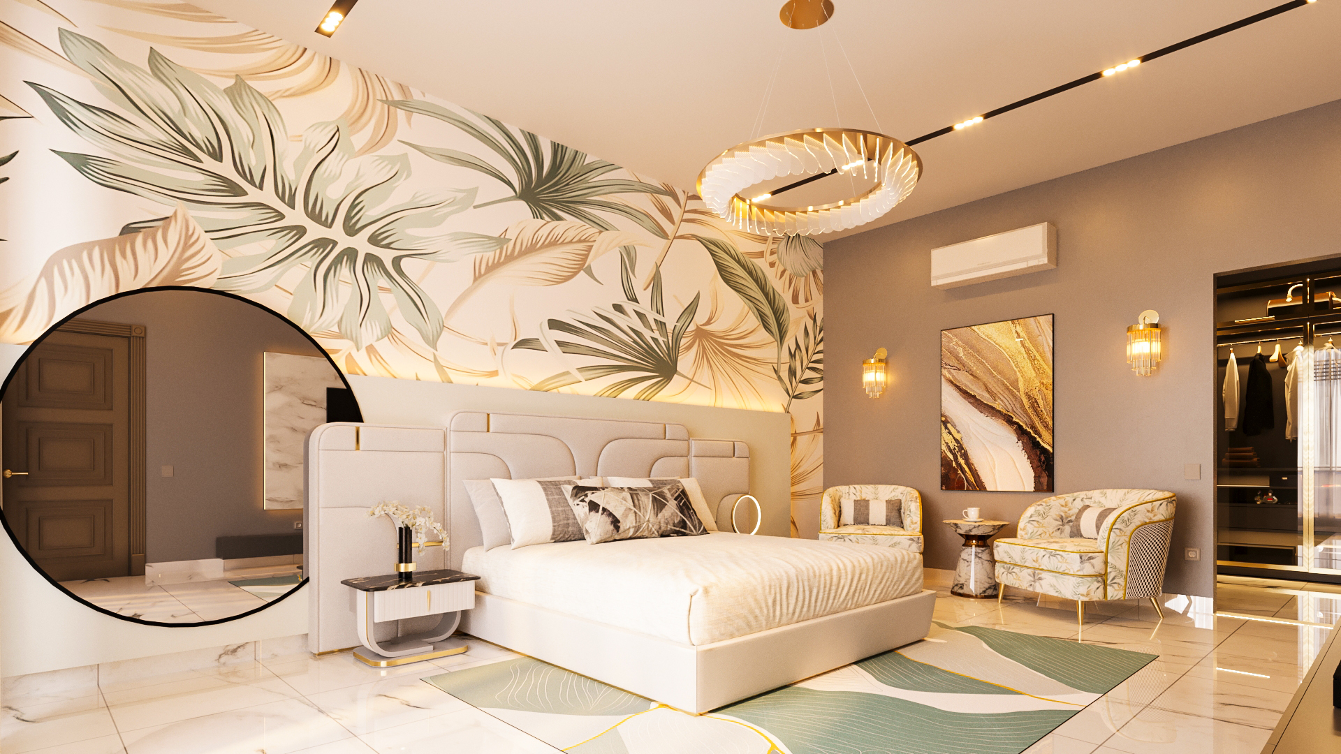 Visualization : Modern Bed Room-1