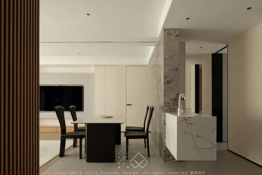 奶油色调的简约诗意空间丨中国常州丨象物设计-52