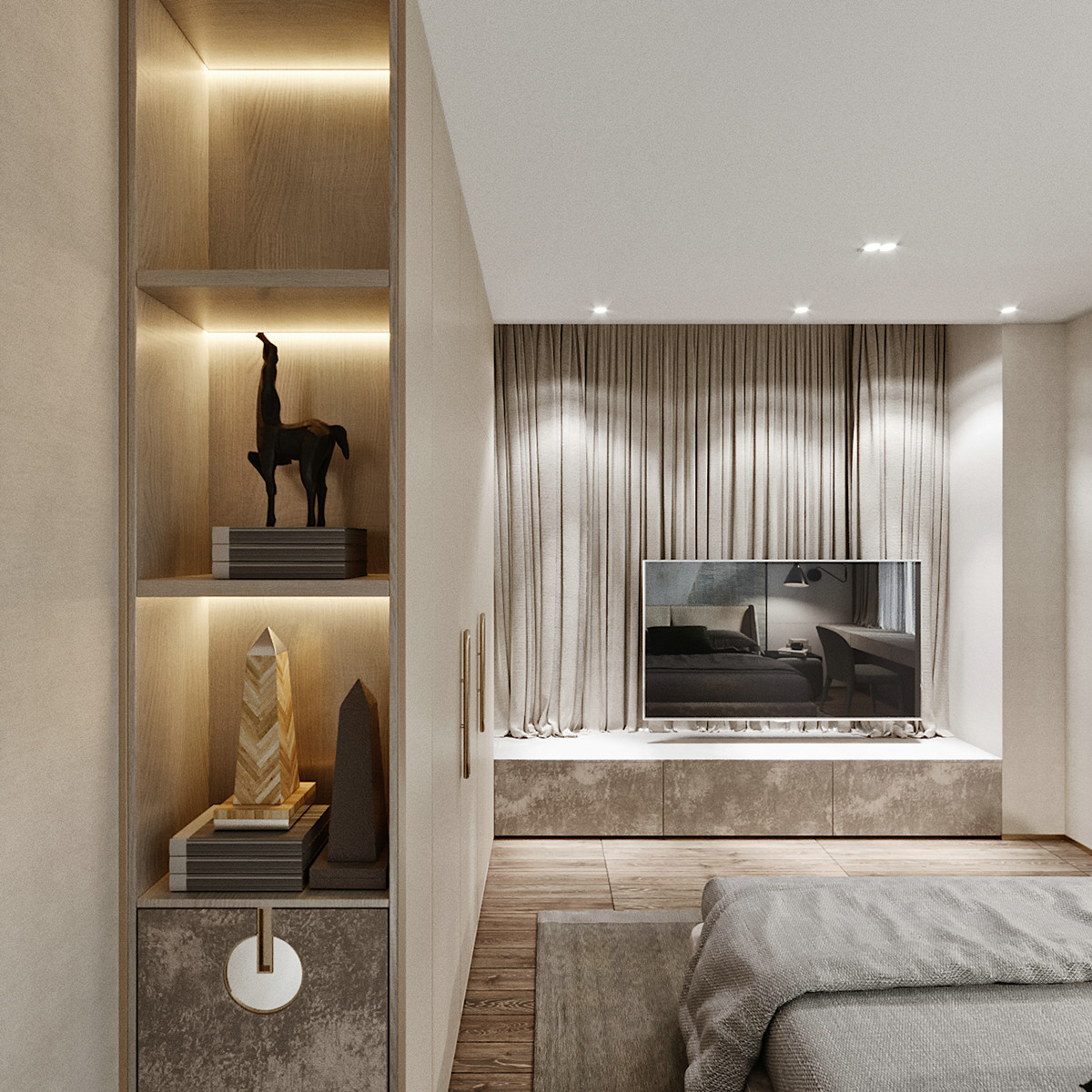 现代轻奢生活空间设计-15