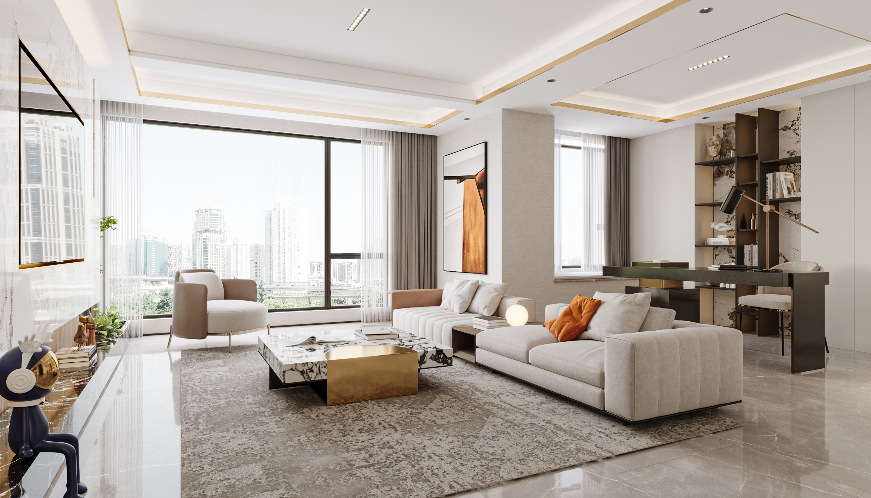 轻奢风格效果图作品丨冈舍小李-13