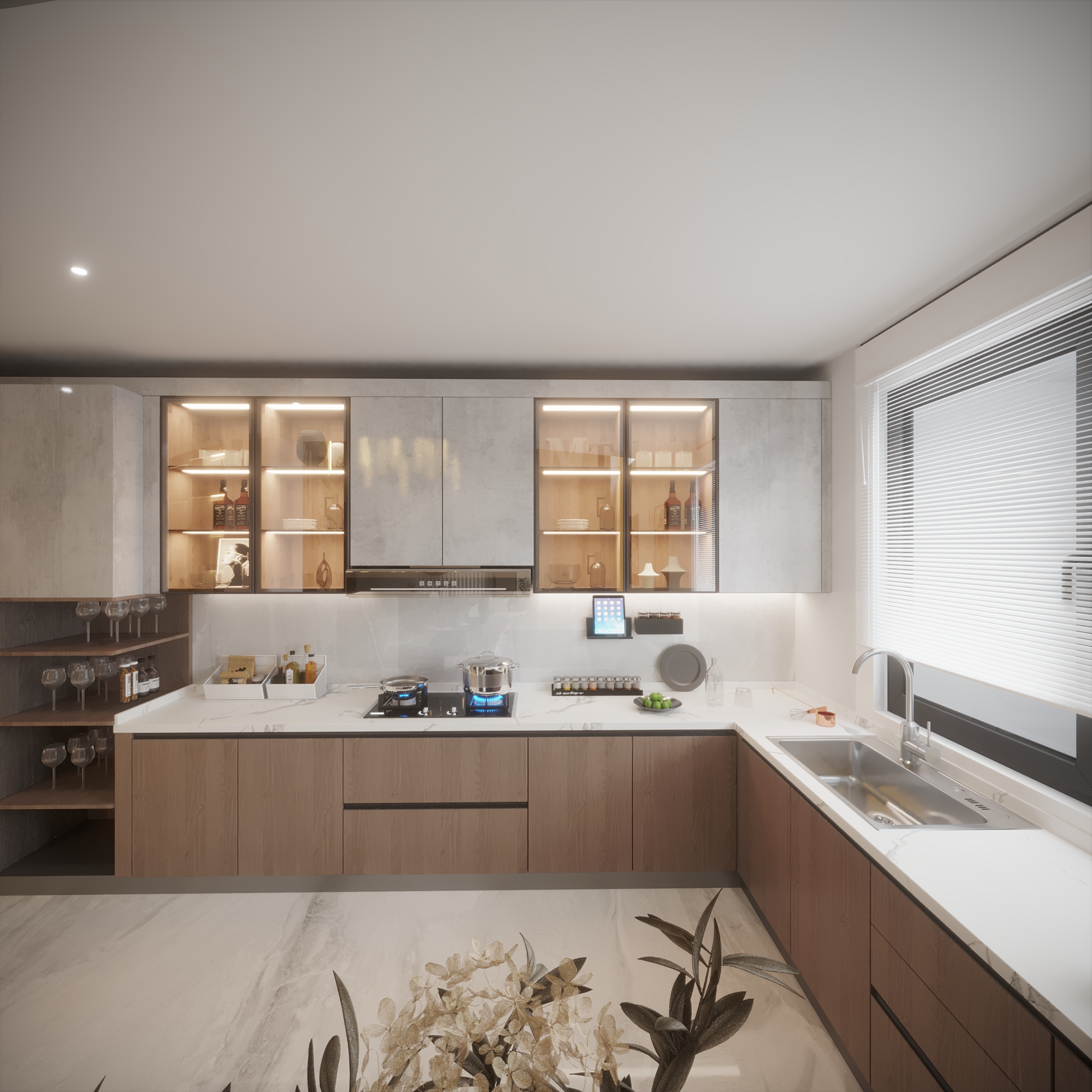 Villa Reception and Living Room and Kithcen Room 2023-7