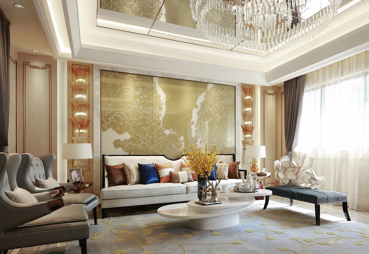 广佛新世界别墅中式混东南亚样板间-2