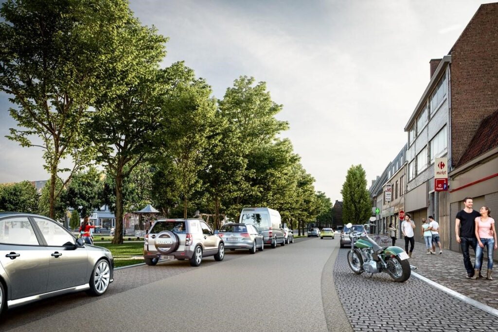 Oostakkerdorp Gent广场改造项目-28