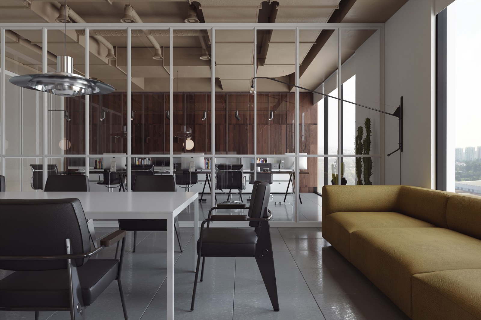 森林主题办公室，稳重清新好气质  Bogdan Ciocodeica-8