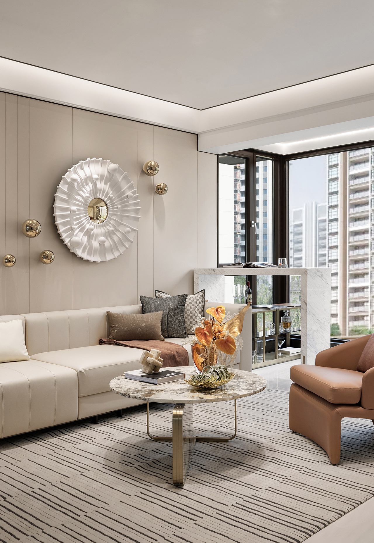 扬州天悦景园样板间丨中国扬州丨石间设计-9