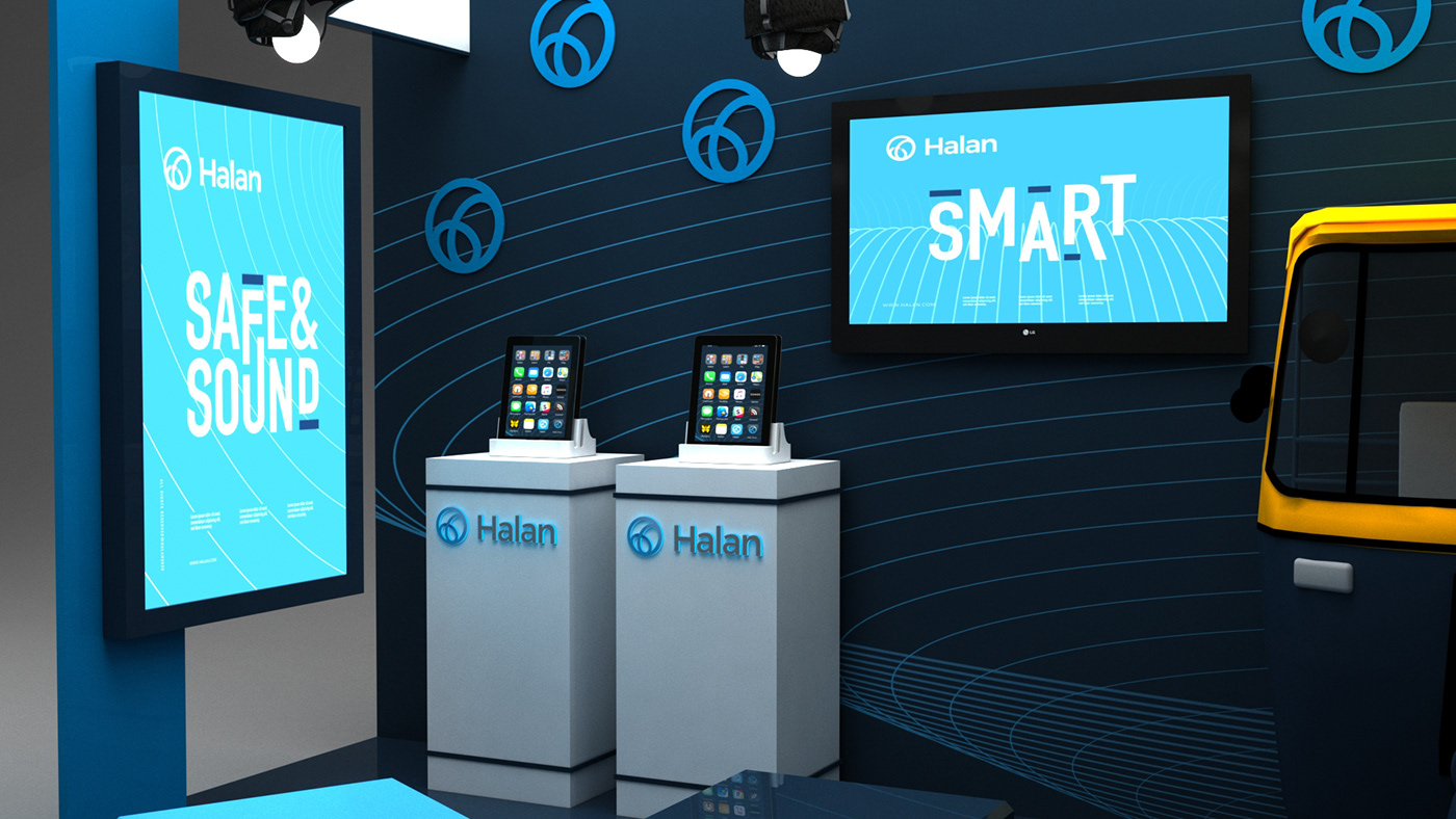 2021 Halan Booth 现代展示空间设计-5