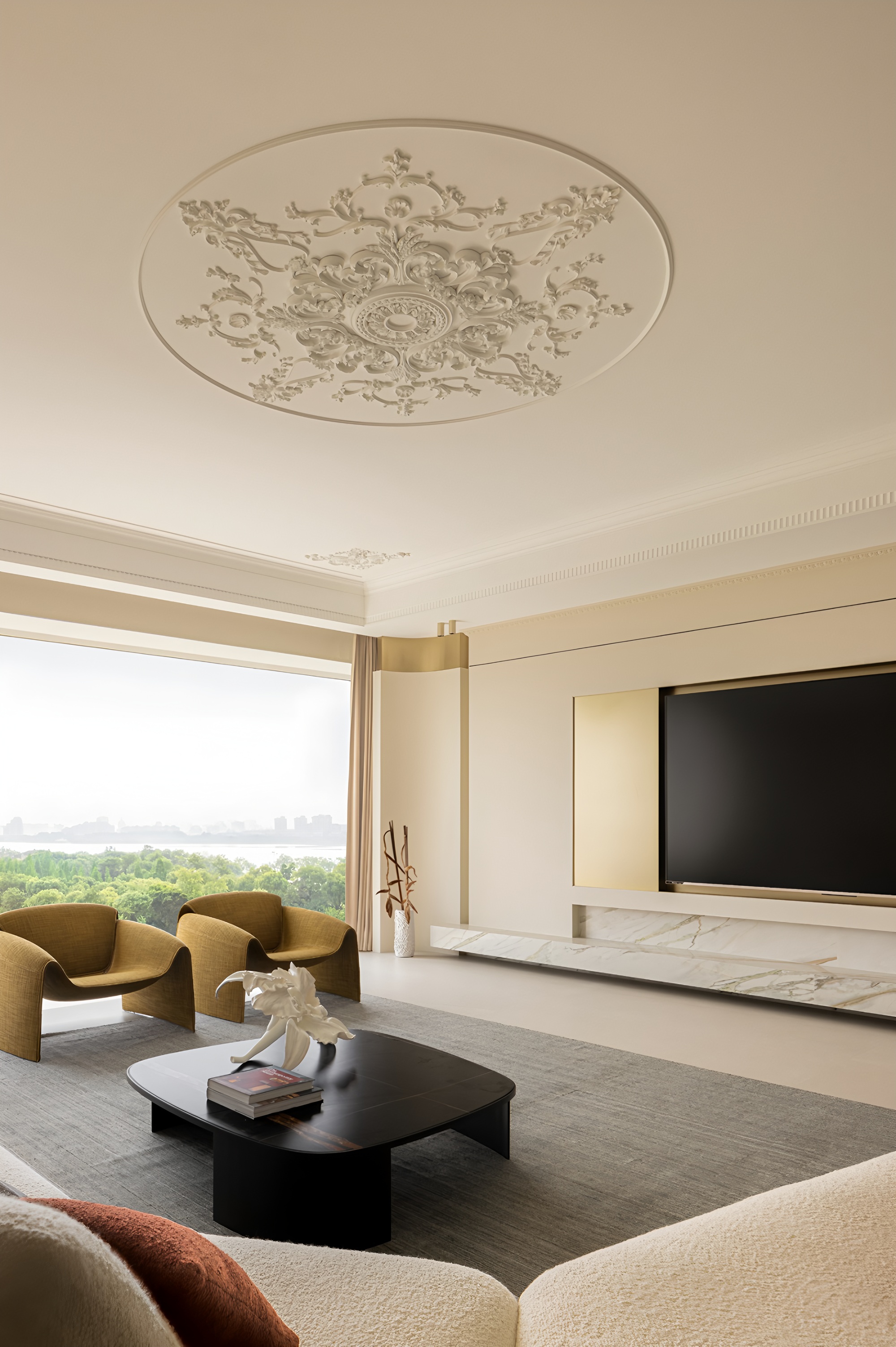 浪漫鎏金,方寸间纳四时湖景丨原想设计-12