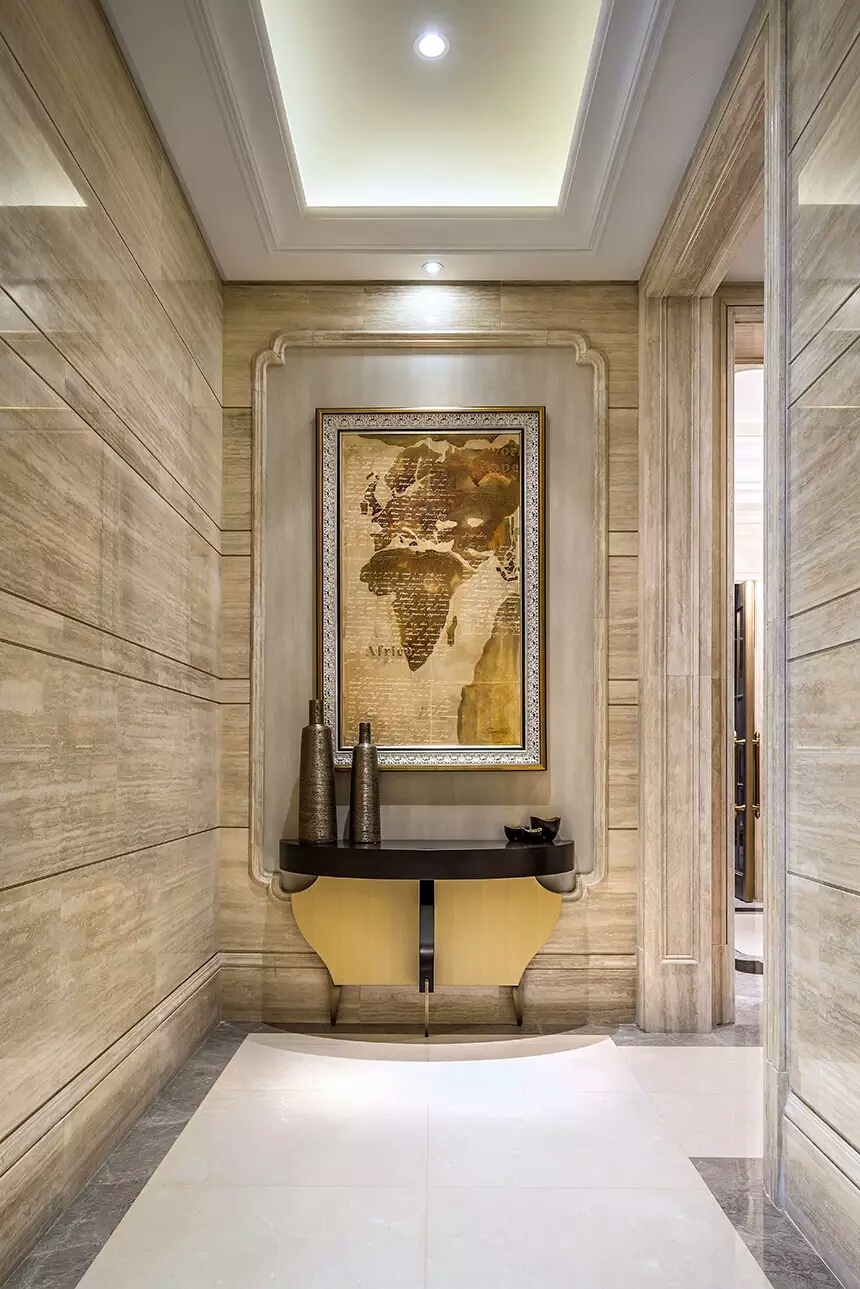 东西方元素融合的奢华豪宅 新装饰主义别墅设计方案资料-14