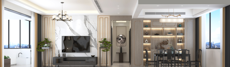 新中式书房设计-4