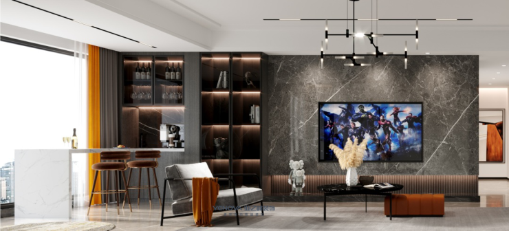 中环丰锦 150㎡现代轻奢,品质生活与设计的完美融合-22