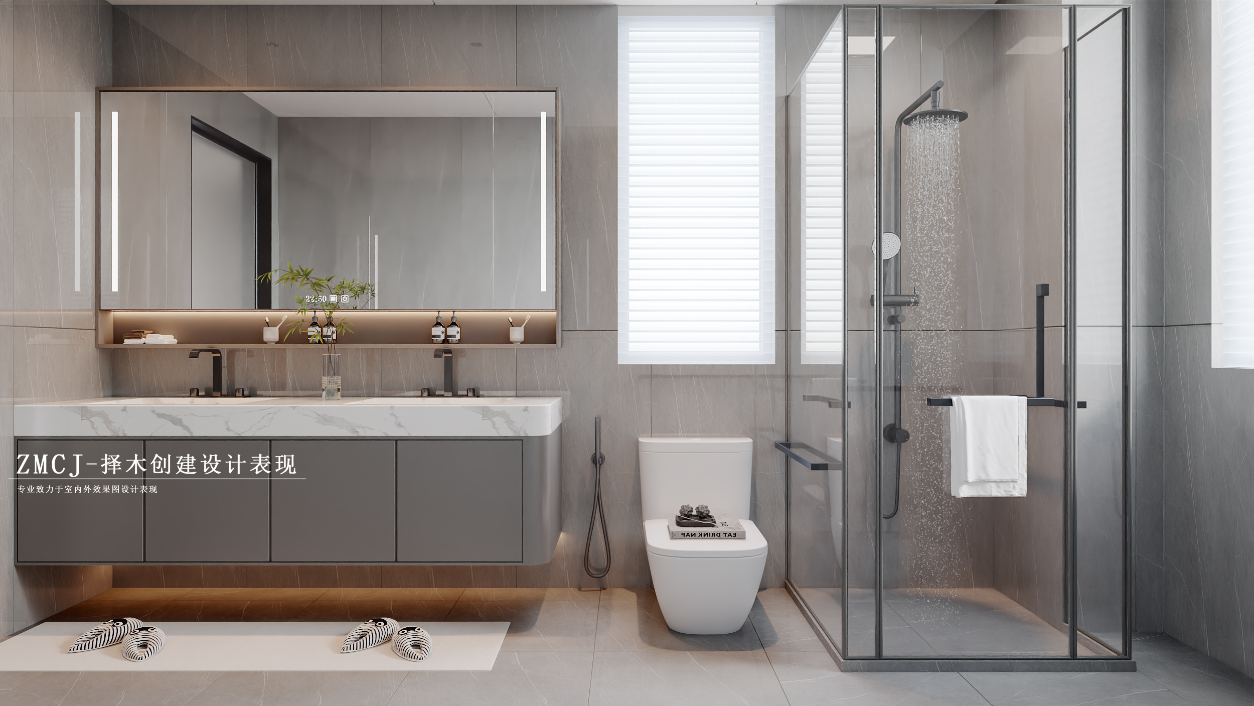 家装-现代卧室卫生间-6