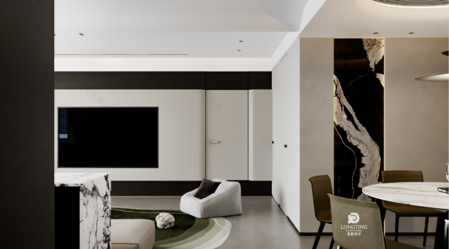 忆境府·现代简约生活空间丨龙庭设计-4
