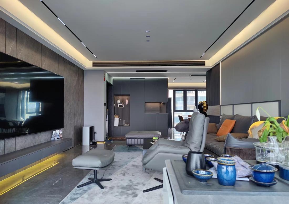 众舍装饰丨平层丨双清湾现代风格-0