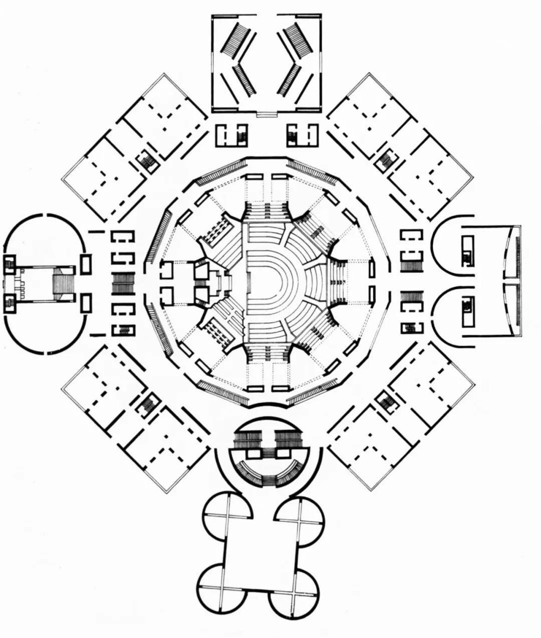 孟加拉国国会大楼丨孟加拉国达卡丨路易斯·康-64