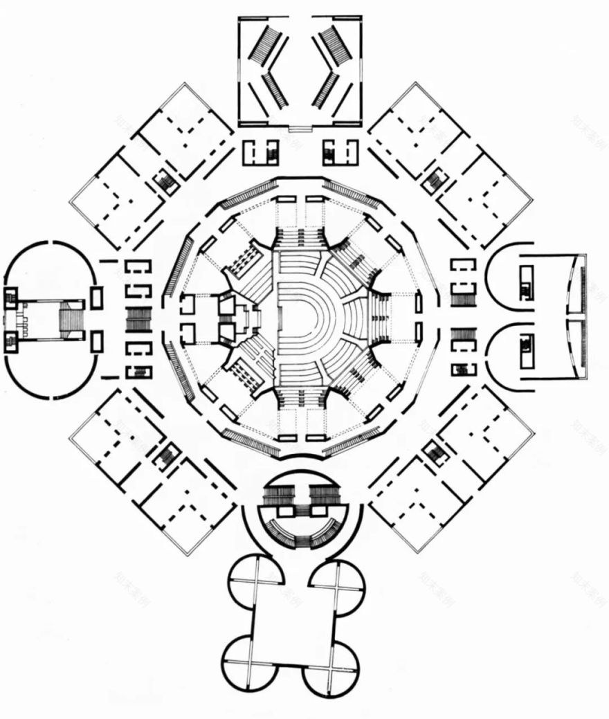 孟加拉国国会大楼丨孟加拉国达卡丨路易斯·康-64