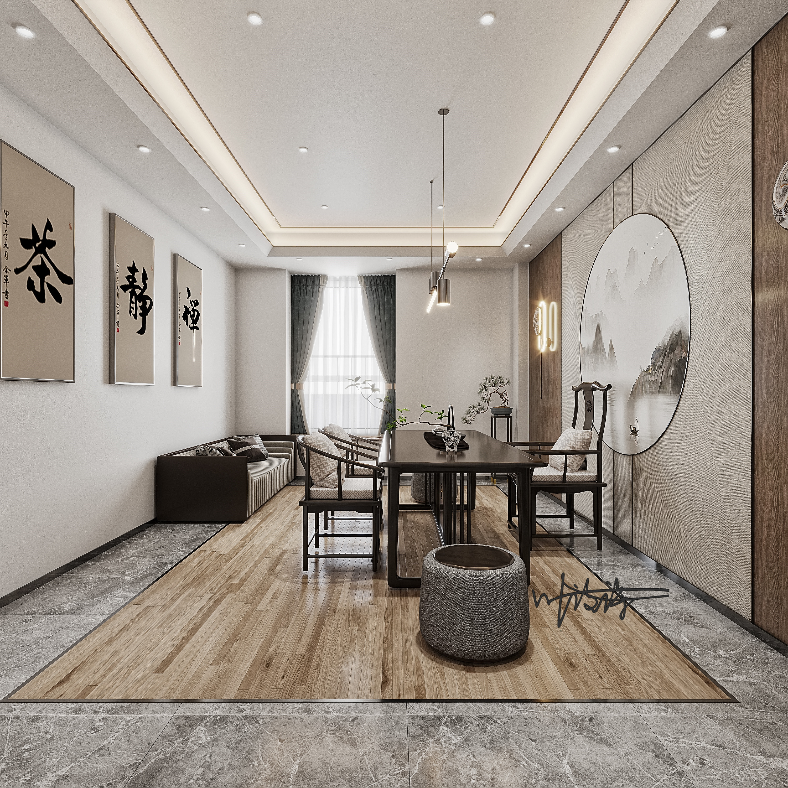 餐饮空间|棋牌室|包间|茶室-6