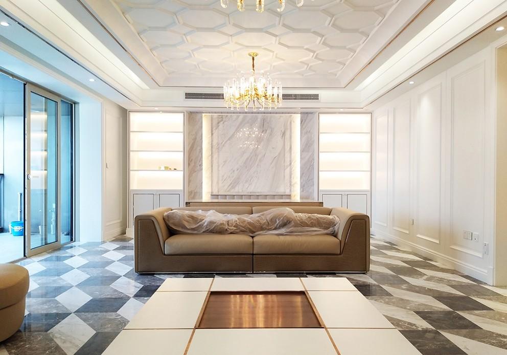 魔都 40 平米宽敞客厅,精致江景大房定制案例-10