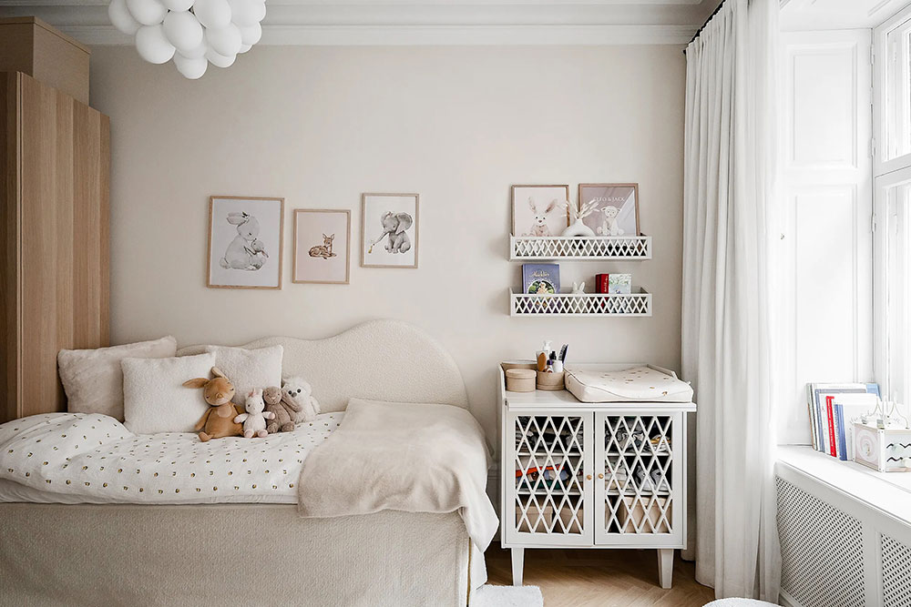 瑞典 75 平米优雅公寓 | 乳白色调的柔和魅力-7