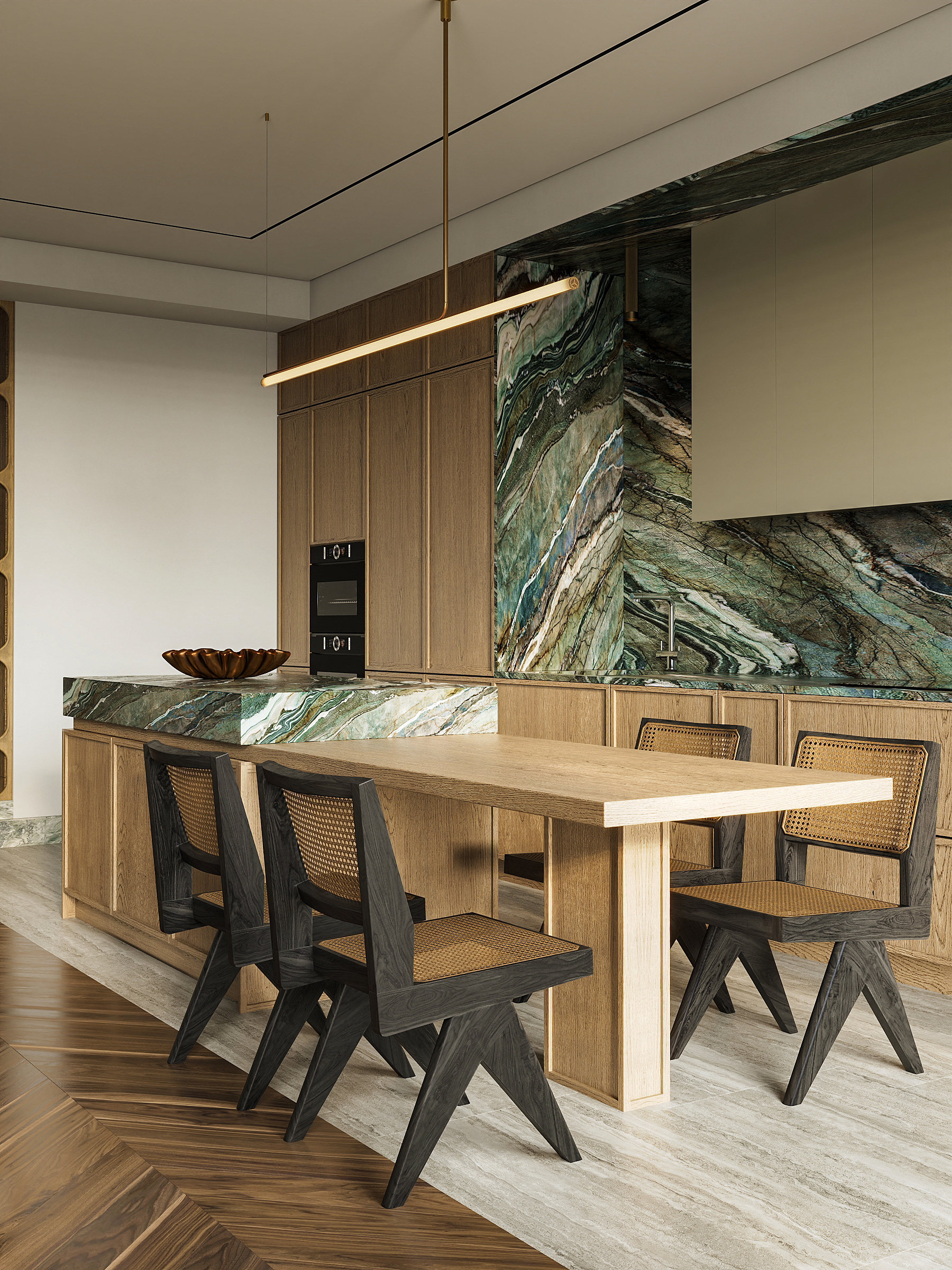 Living room and kitchen / Aura Interiors-3