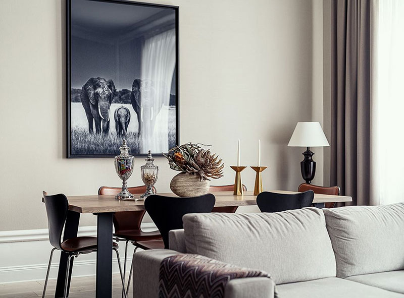 斯德哥尔摩优雅现代公寓，黑厨引领时尚-7