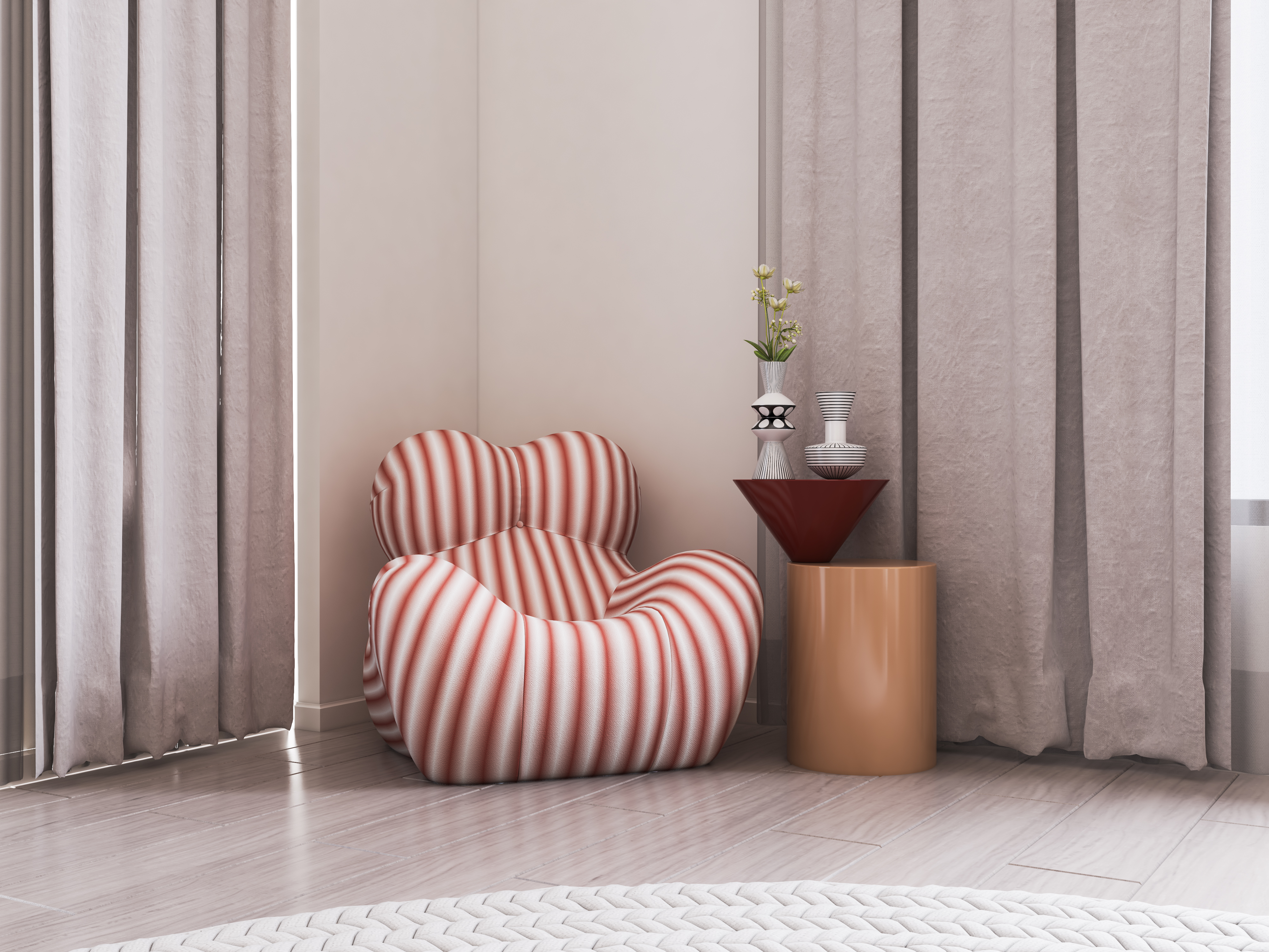 女孩房室内设计丨KT_DESIGN STUDIO-23