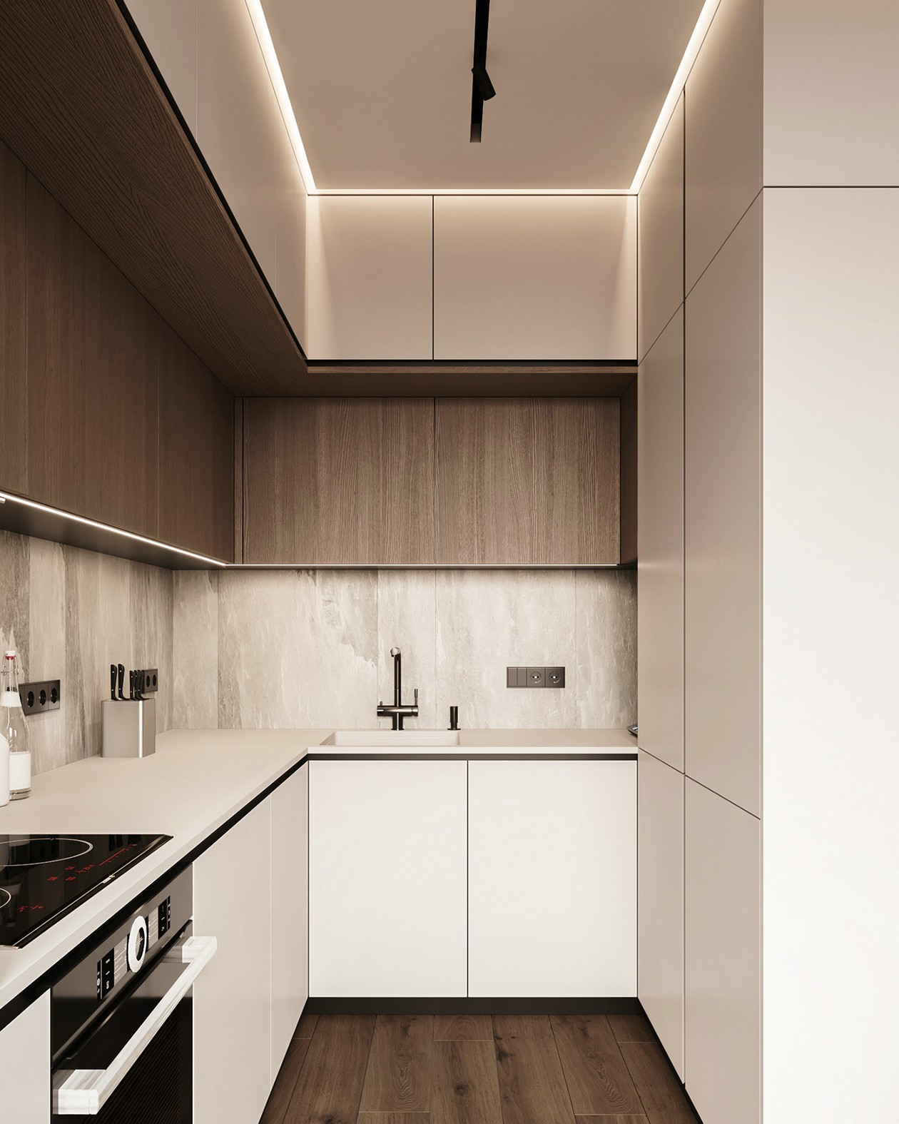 95㎡中性色系公寓设计-8