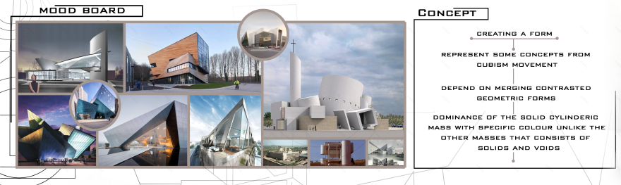 画廊 遵循立体主义流派丨开罗大学工程学院建筑系-9