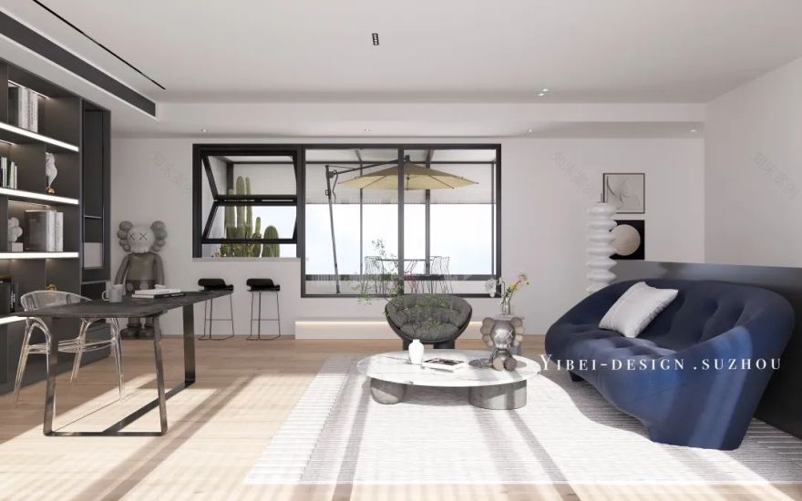 现代简约复式空间设计丨中国苏州丨YIBEI DESIGN-20