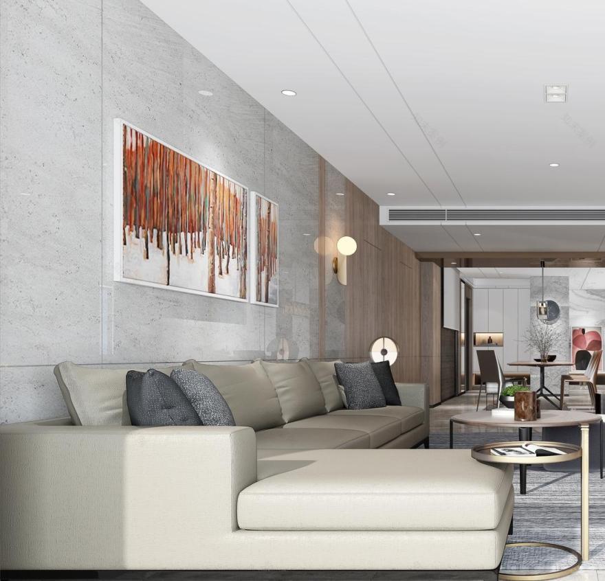 轻美式山景宅 生活与自然相融-24