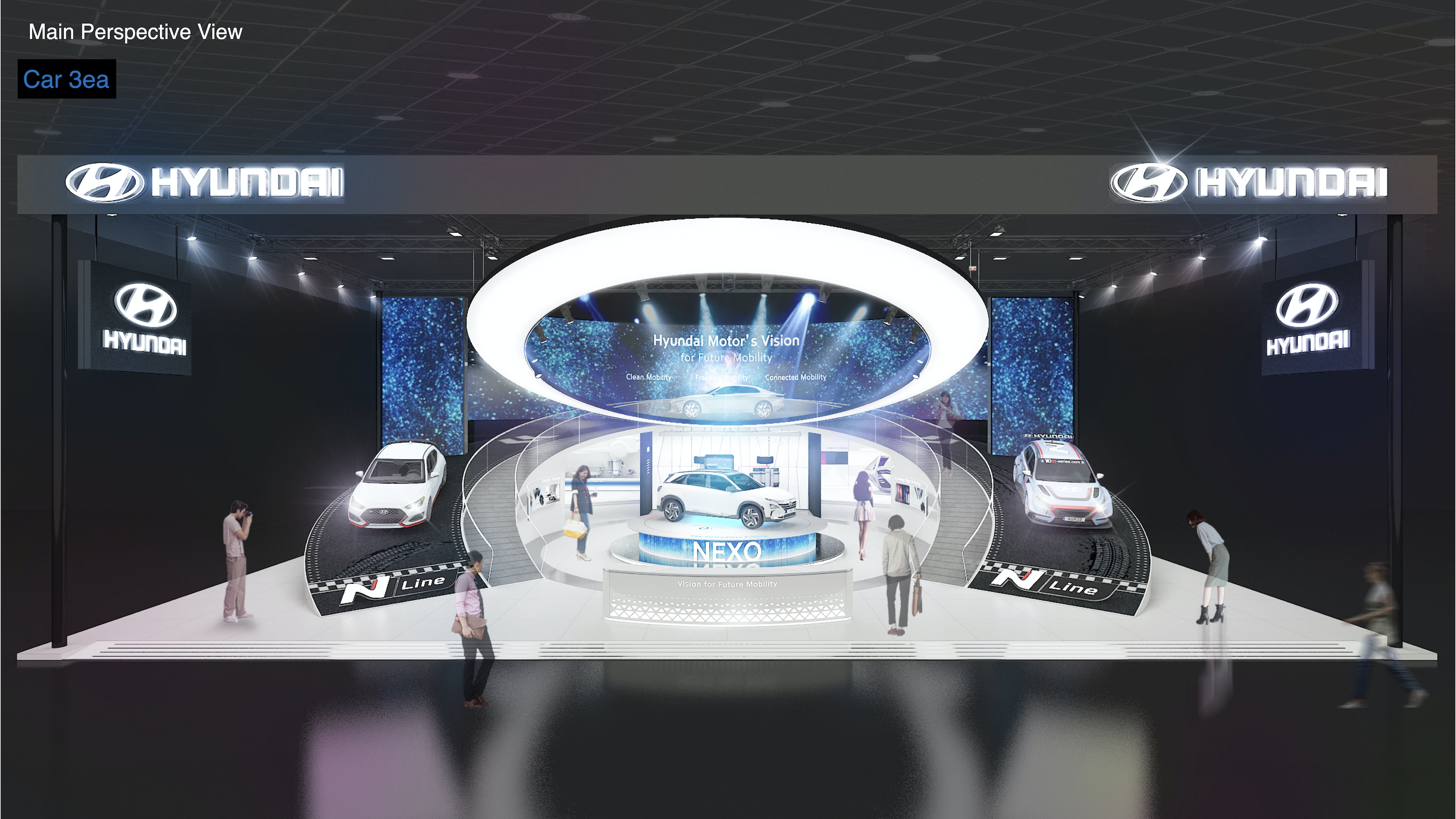 现代汽车展示空间，极简工业风诠释未来出行-17