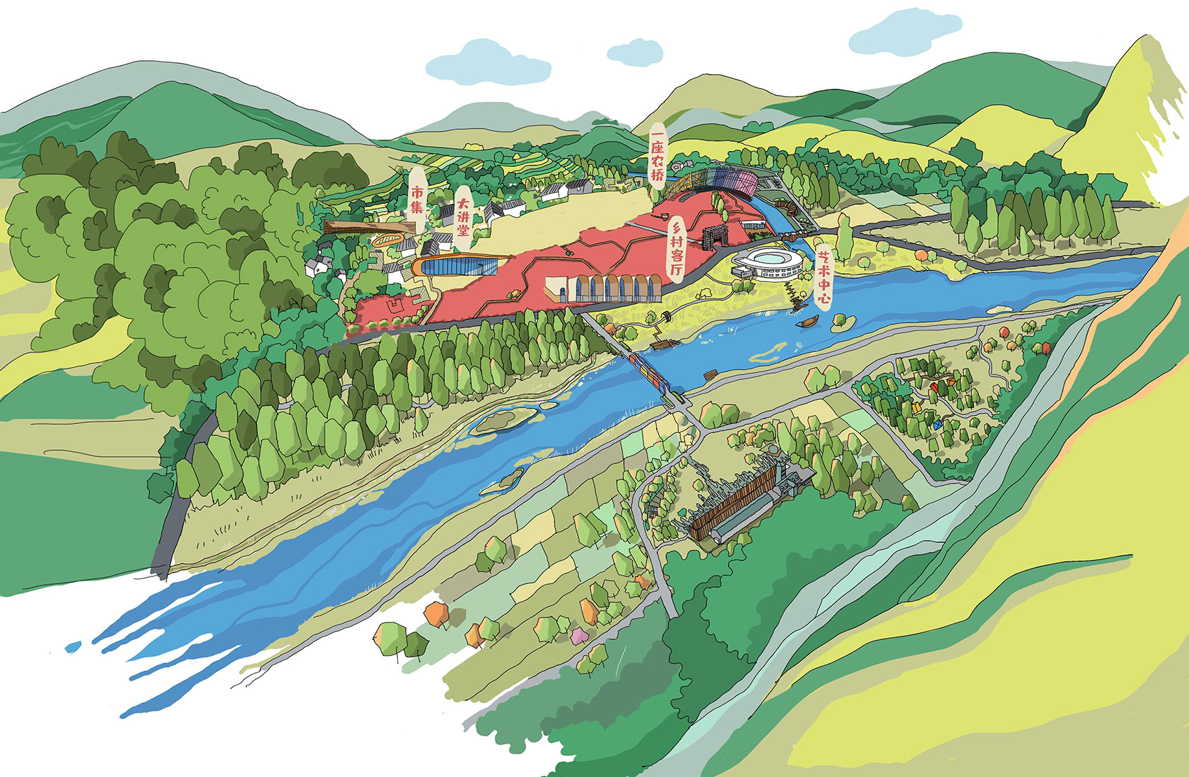 田园集市丨中国河北丨袈蓝建筑-9