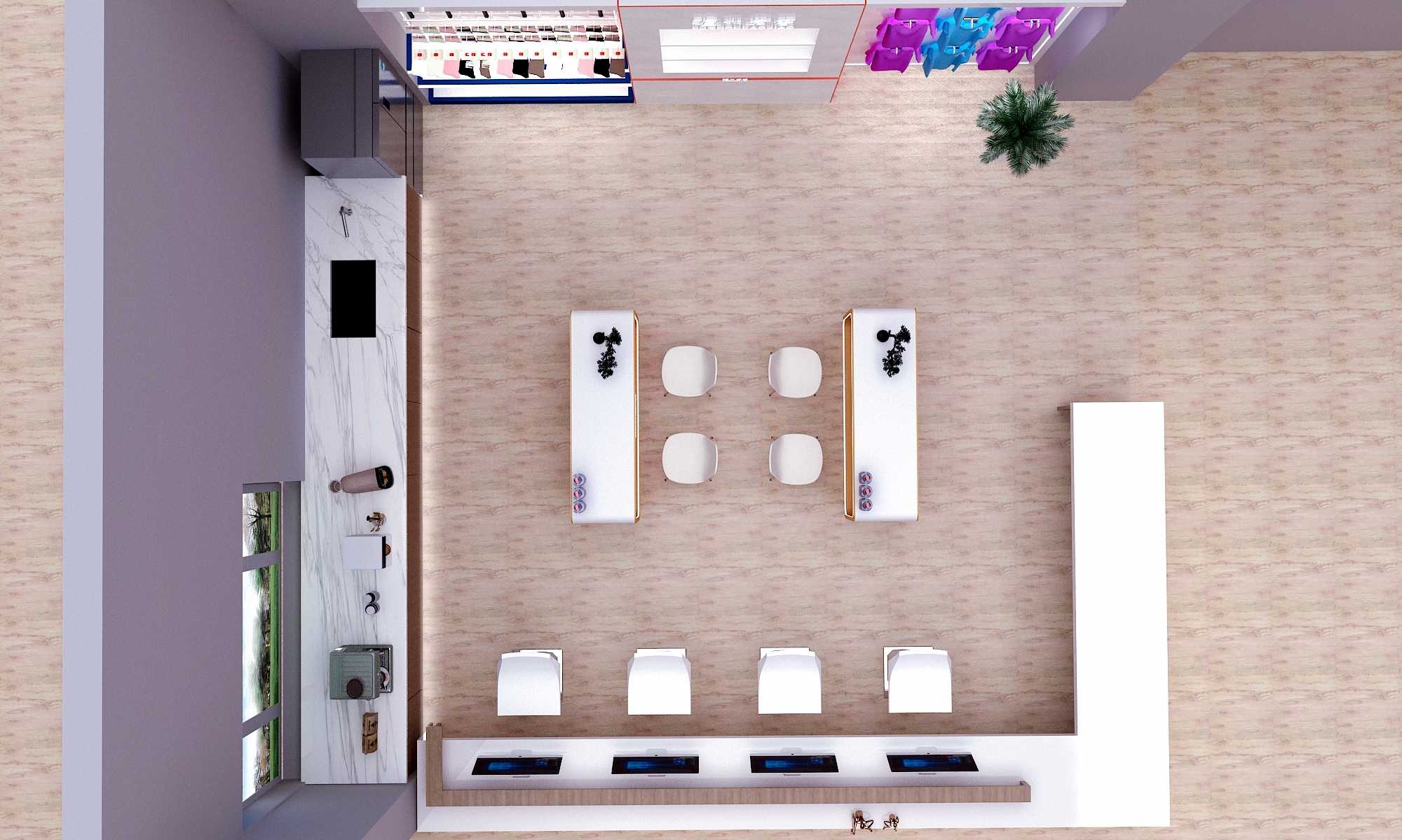 泸州老窖 展台 场景设计羽毛球馆角的一个体验休息区-10