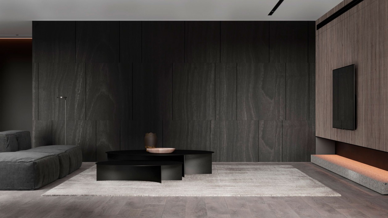 木材、水磨石打造 高级客餐厅空间！-3