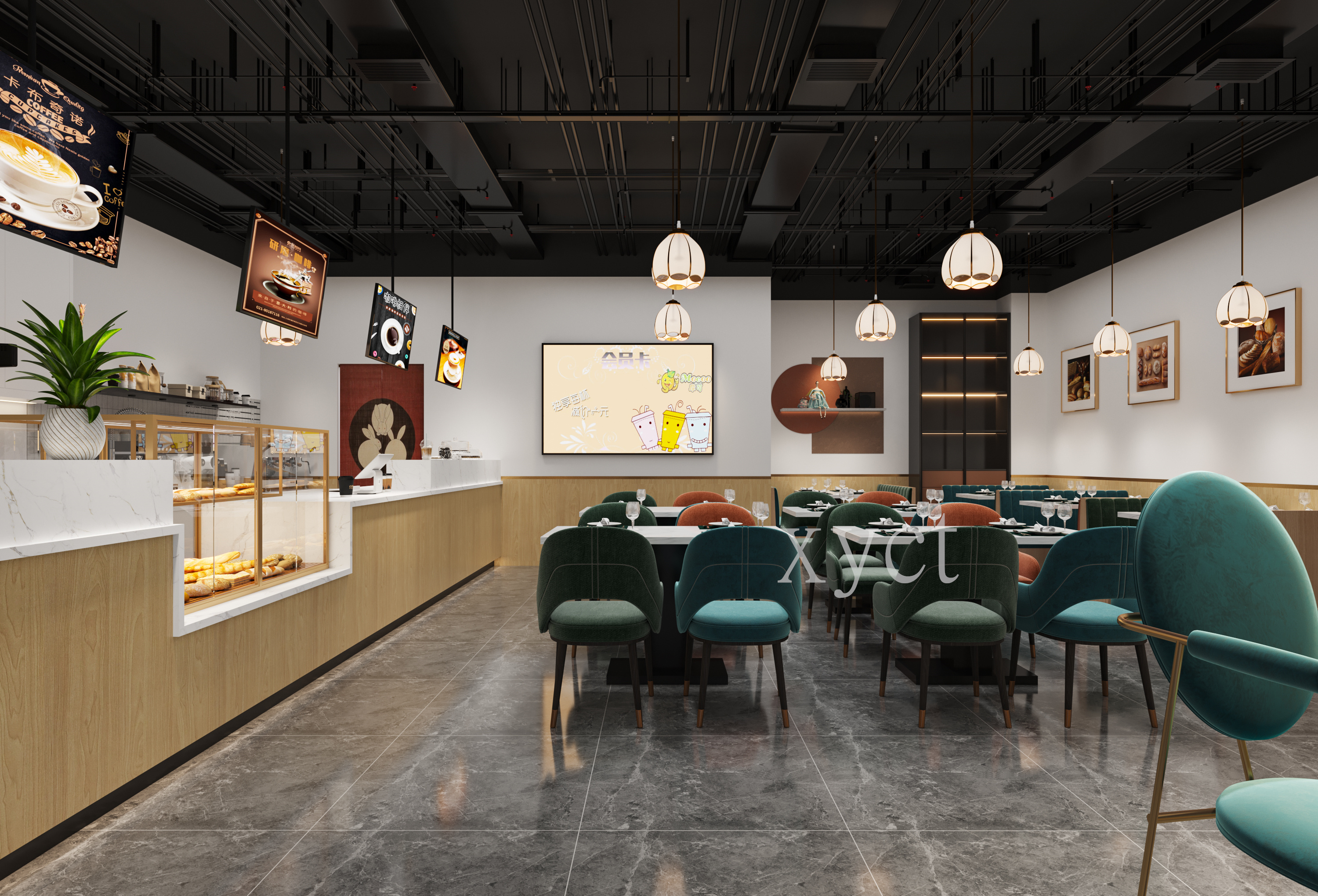 星夜设计西餐厅设计-12