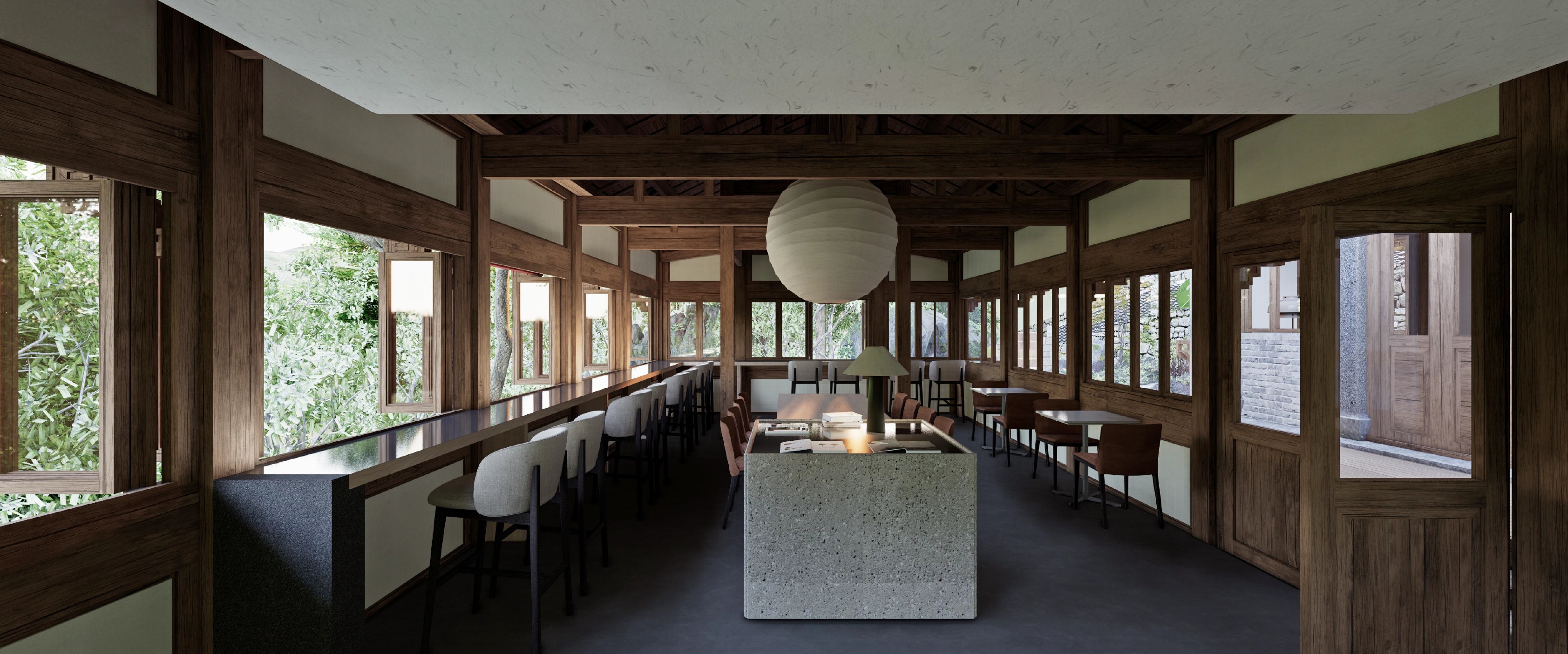 山崖边上的木房子咖啡店设计丨暂无-15