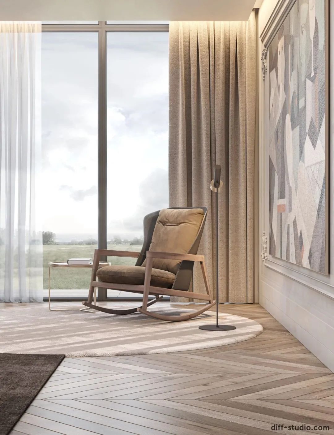 乌克兰基辅 1600㎡新古典奢华大宅丨Diff.Studio-44