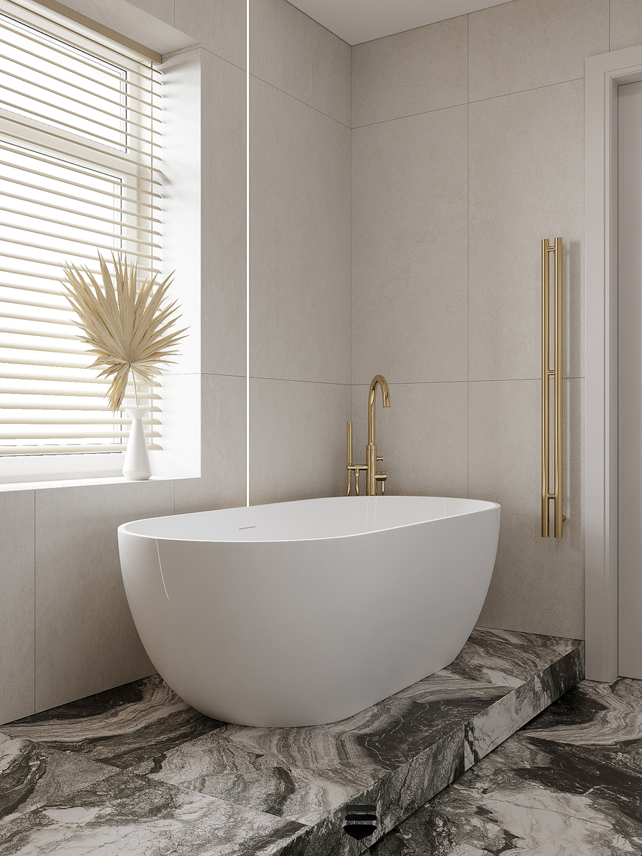 Современная классика в интерьере частного дома-42