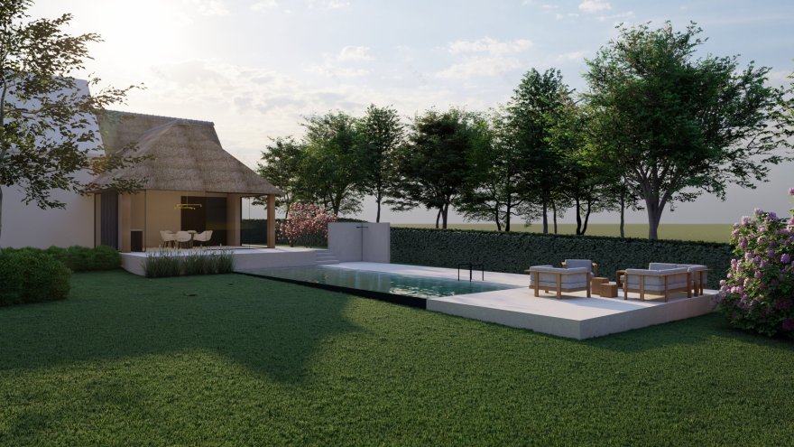 既有住宅带温室,泳池和淋浴墙的扩建项目丨Ai&M bvba-37