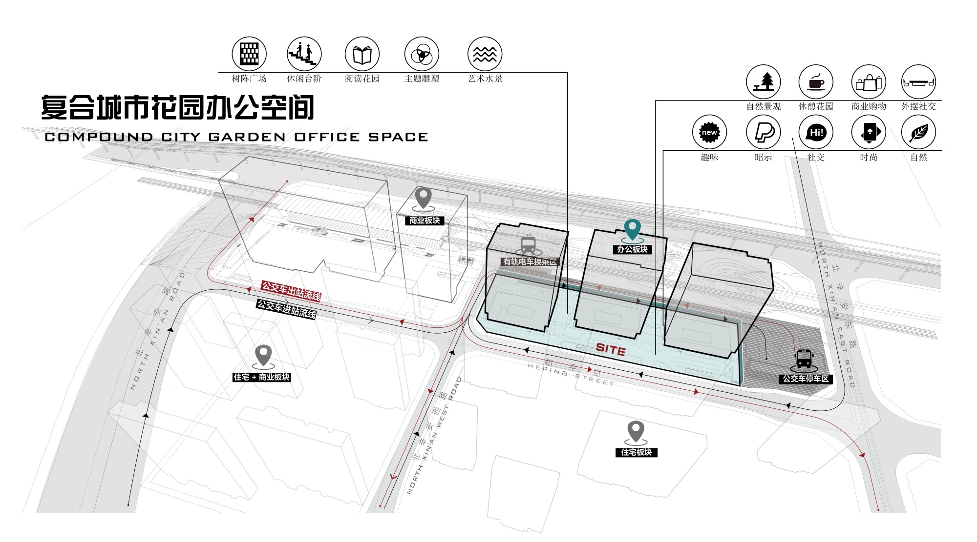 复合城市花园办公空间 · 中海北京时代广场丨中国北京丨里表都会(北京)规划设计咨询有限公司-24