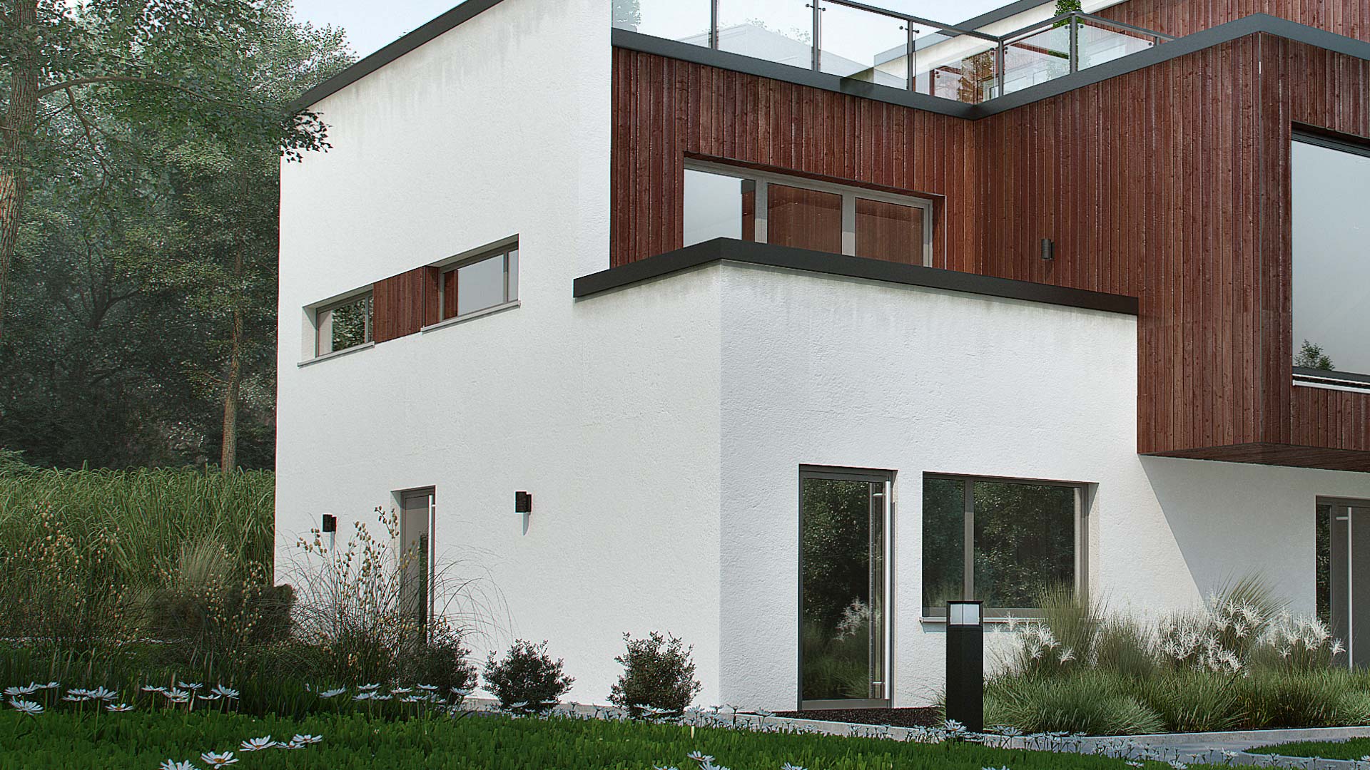 挪威森林中的现代住宅-6