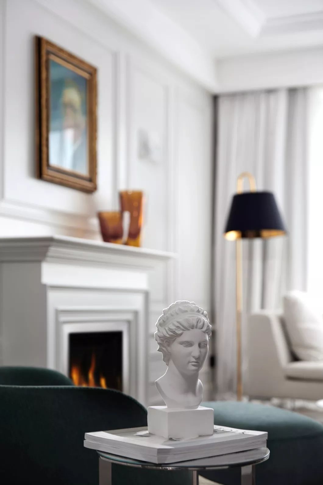 宁波 260㎡高雅轻奢风美墅,珍珠白++ 木作棕超凡脱俗高级感-15