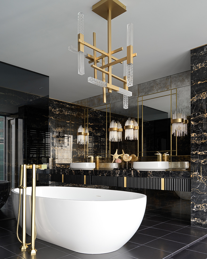 莫斯科塔尖上的豪华公寓 | 自然与现代的完美结合-18