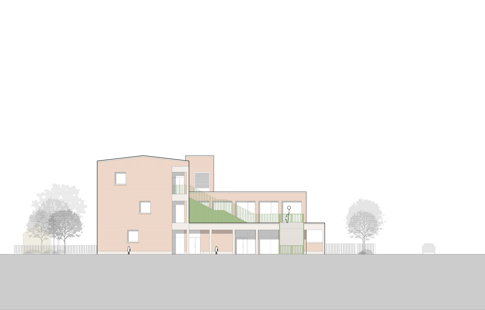 比利时 De Leerboom Halle 创意学习建筑丨BRUT Architecture and Urban Design-39